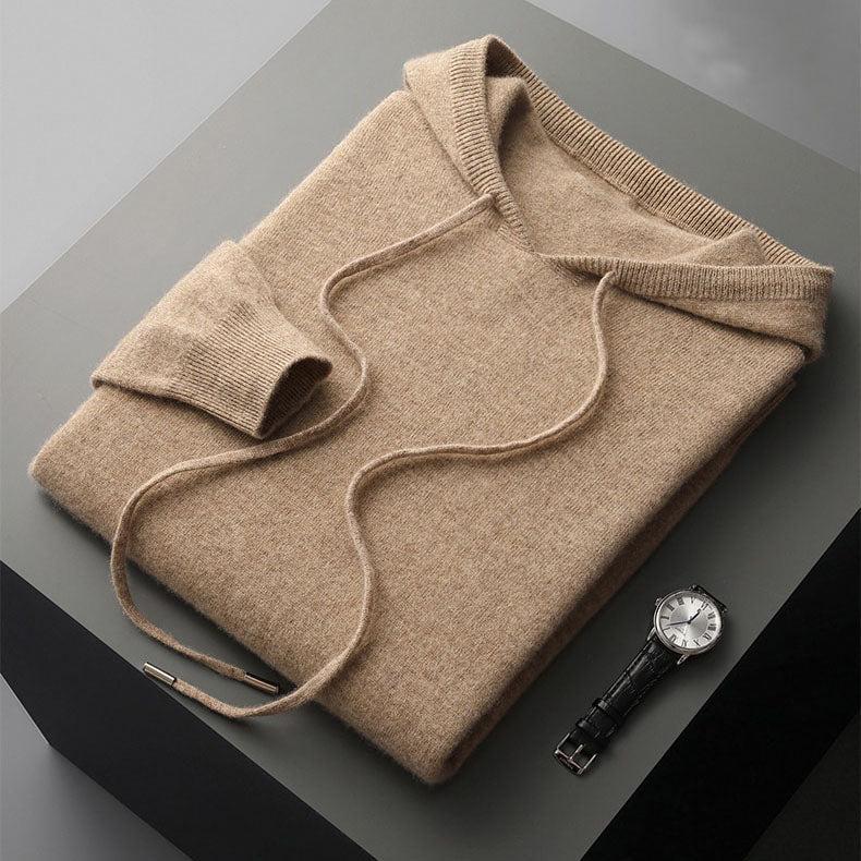 Warme Merinowollen Heren Hoodie Isolatie - Velinix