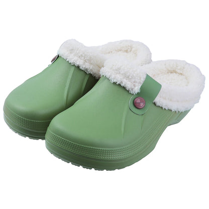 Waterdichte Fleece Klompen Luxe Bontvoering Warm en Stijlvol