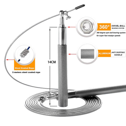 Jump Rope 360° Crossfit Springtouw Snel en Duurzaam