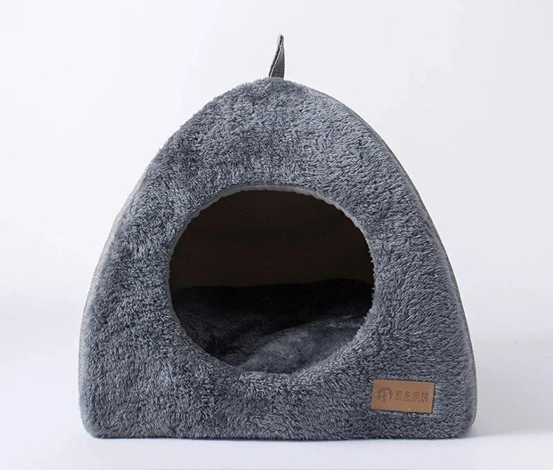 Kattenhuis Luxe Fluwelen Triangel Nest Zacht & Comfortabel