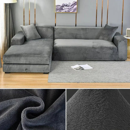 Bankhoes Fluwelen Stretch Antislip voor Thuis