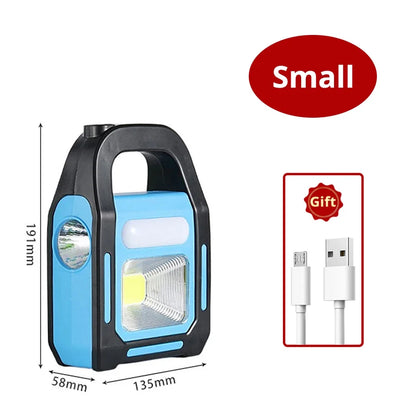 USB-Campinglamp Oplaadbaar met Powerbank Zonnepaneel