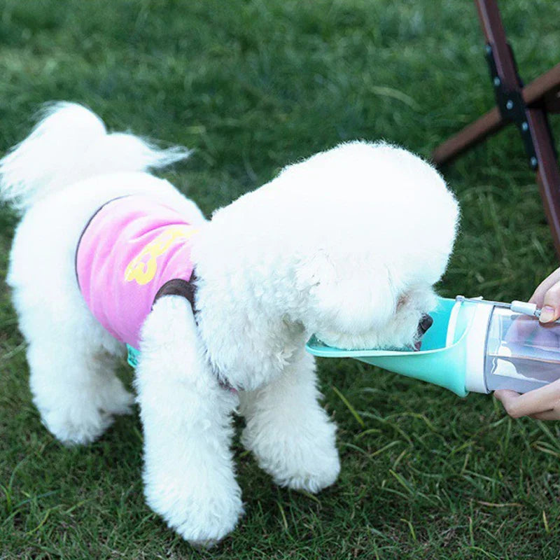 Honden Drinkfles 2-in-1 met Voedselvak en Kom - Velinix