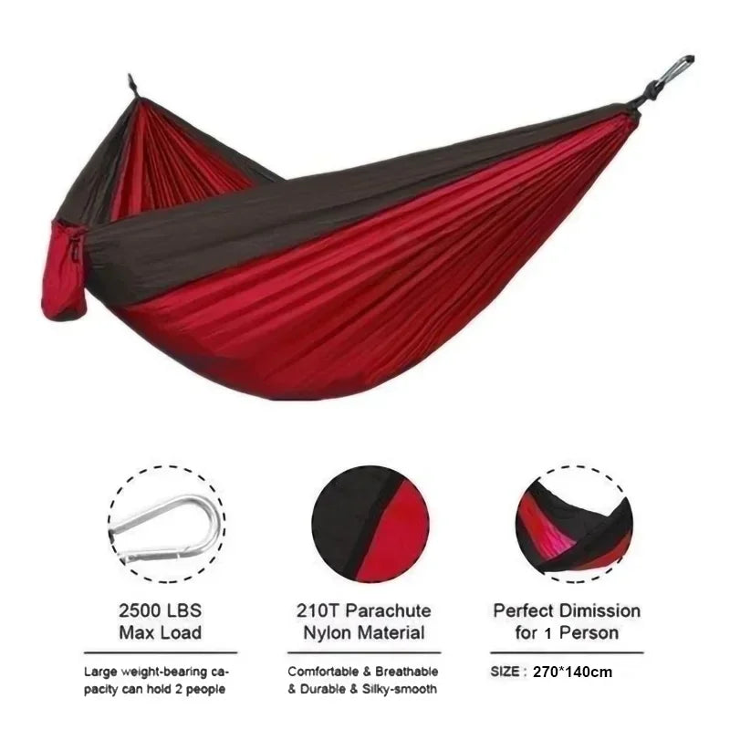 Nylon Hangmat Draagbaar Licht en Comfortabel voor Outdoor