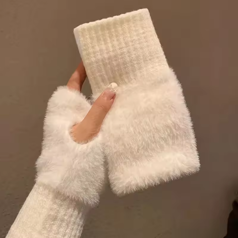 Vingerloze Handschoenen Unisex Fleece Warm en Zacht