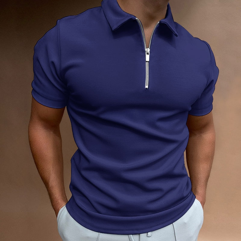 Martin - Heren Polo Shirt met Rits