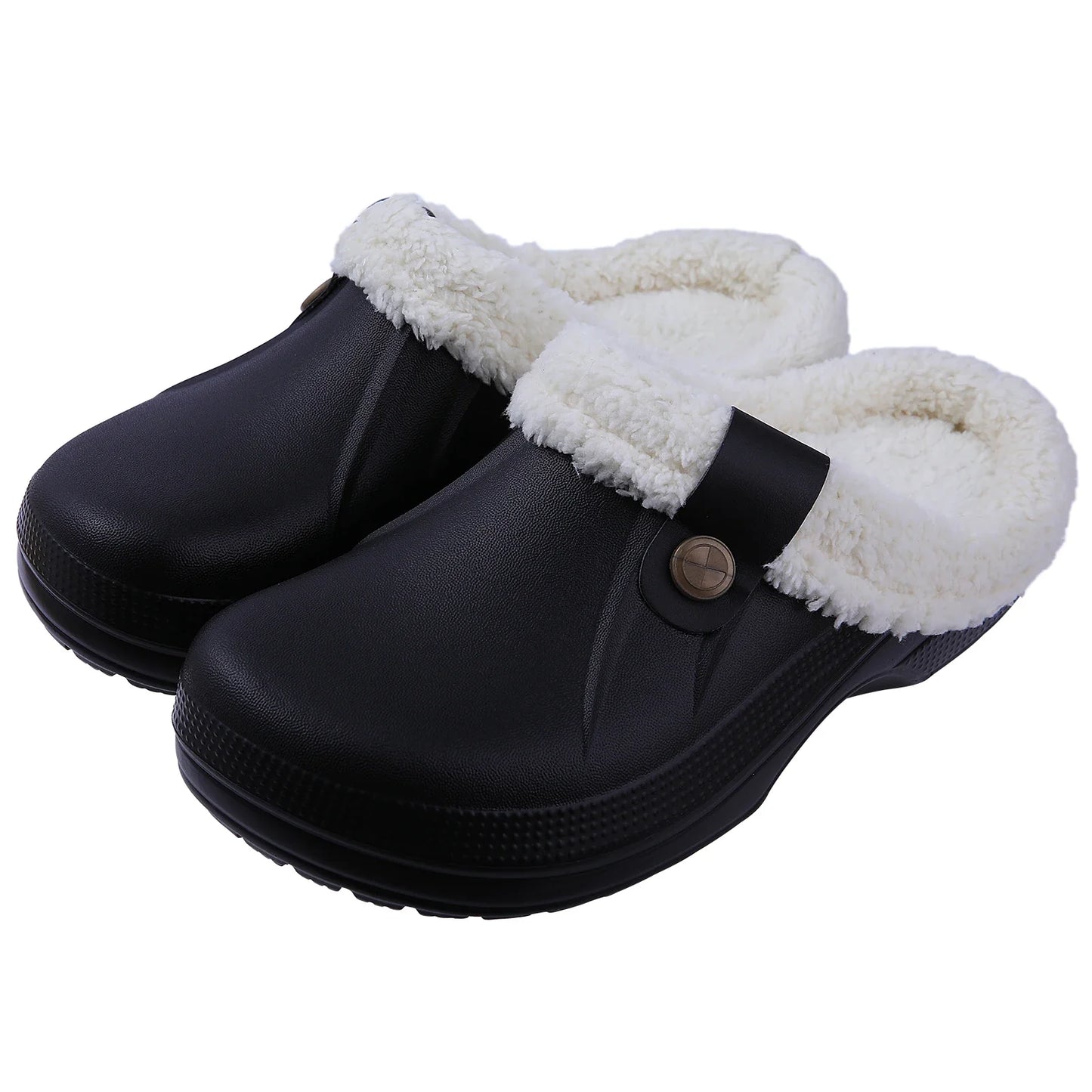 Waterdichte Fleece Klompen Luxe Bontvoering Warm en Stijlvol
