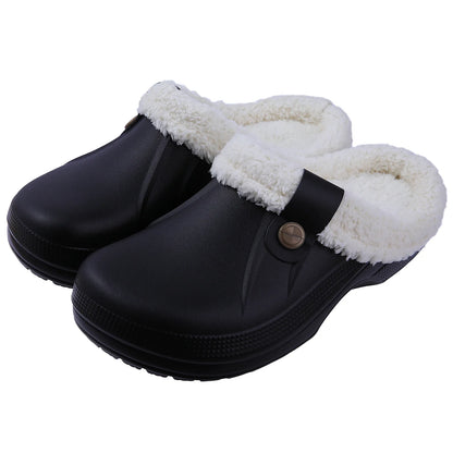 Waterdichte Fleece Klompen Luxe Bontvoering Warm en Stijlvol