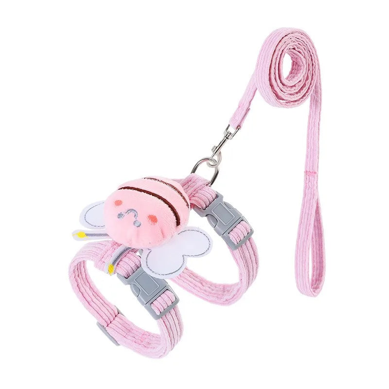 Kattentuigje met Leash en Halsband Bee Ontwerp