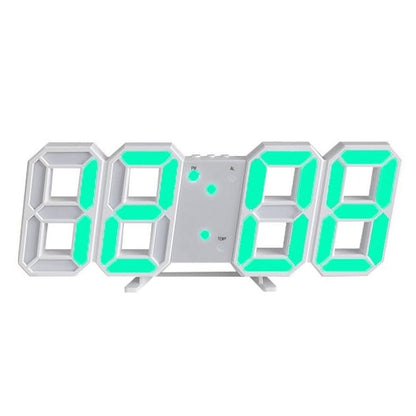 LED Wandklok 3D Digitaal Dimbaar Modern Design