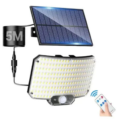 Zonne-energie Buitenlamp met Bewegingssensor en Nachtlamp Functie