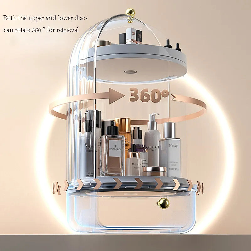 Make-up Organizer 360° Draaibaar met Ginseng Serum Houders