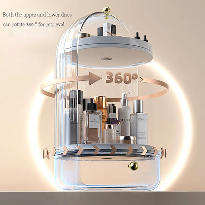 Make-up Organizer 360° Draaibaar met Ginseng Serum Houders