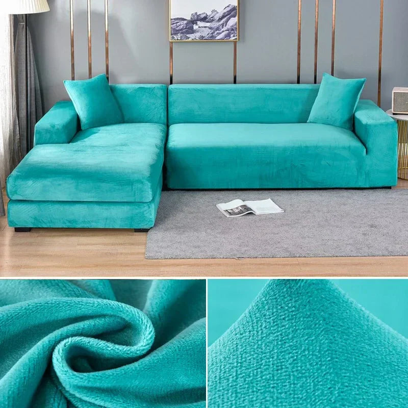Bankhoes Fluwelen Stretch Antislip voor Thuis