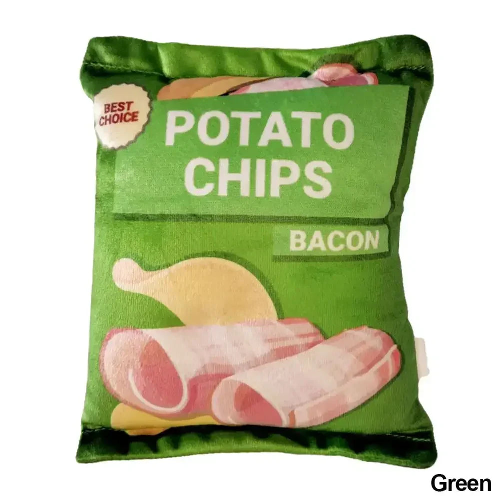 Leuk Hondenspeelgoed met Piepfunctie & Pluche Chipsvorm