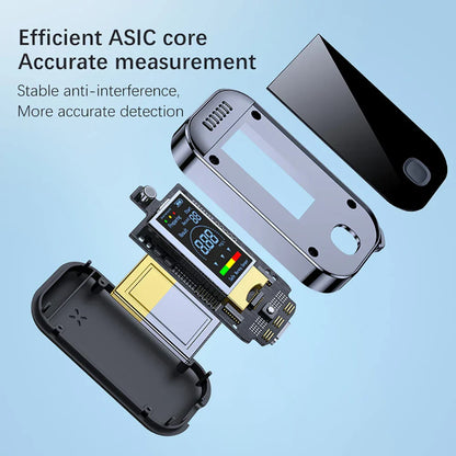 Alcoholblaastester Sleutelhanger met LCD-scherm USB Oplaadbaar