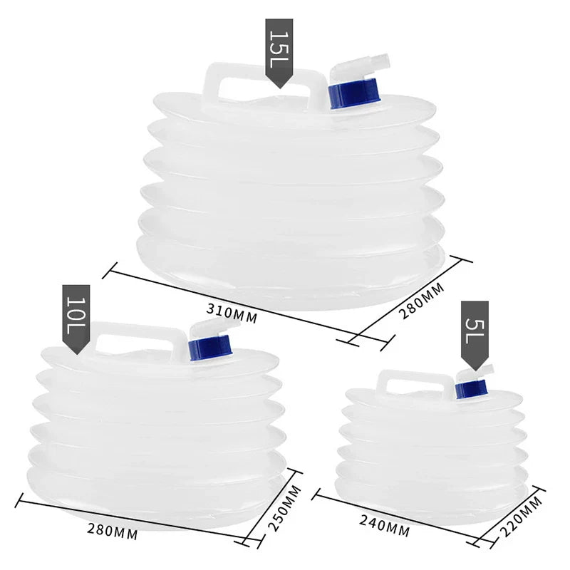 Opvouwbare Waterfles 5L-15L voor Buiten en Kamperen