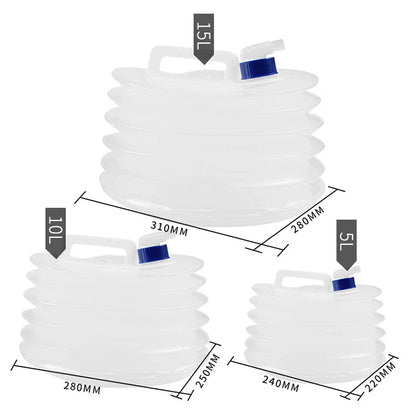Opvouwbare Waterfles 5L-15L voor Buiten en Kamperen