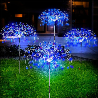 Zonne Lamp Waterdichte Tuinlamp Met Vuurwerk Effect