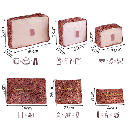 Reisorganizer Set met Opbergzakken en Reistas Accessoires