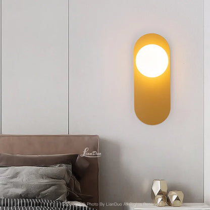 Ovale LED Muurlamp Dimbaar voor Slaapkamer en Hal