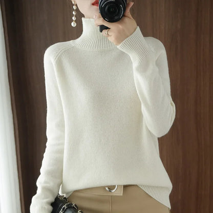 Merinowollen Sweater Warm voor Herfst en Winter