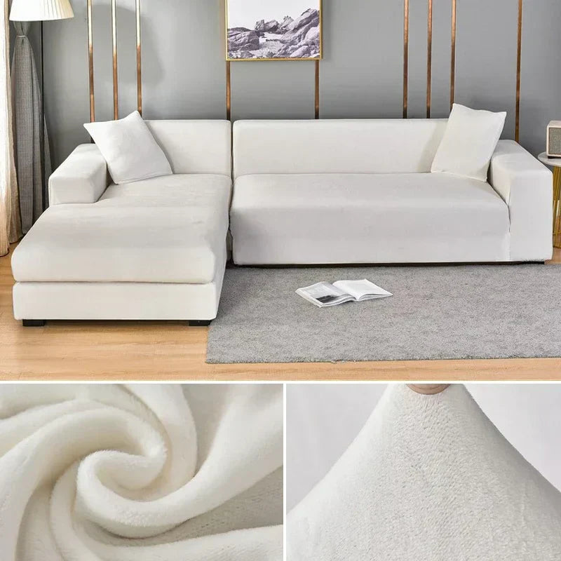 Bankhoes Fluwelen Stretch Antislip voor Thuis