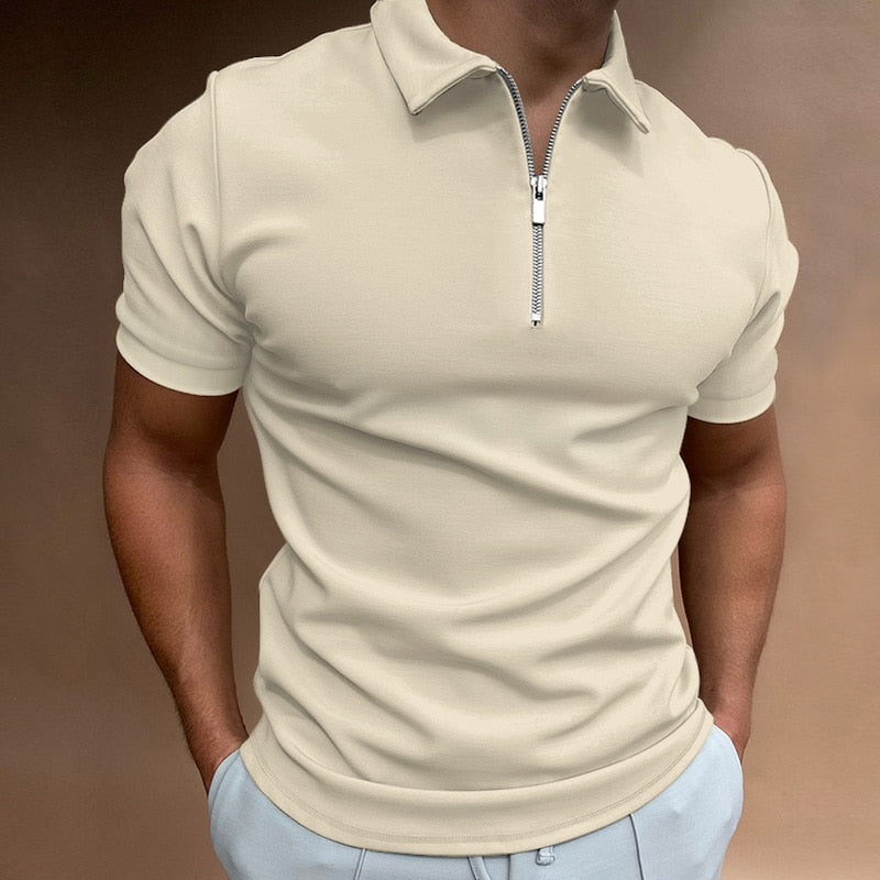 Martin - Heren Polo Shirt met Rits