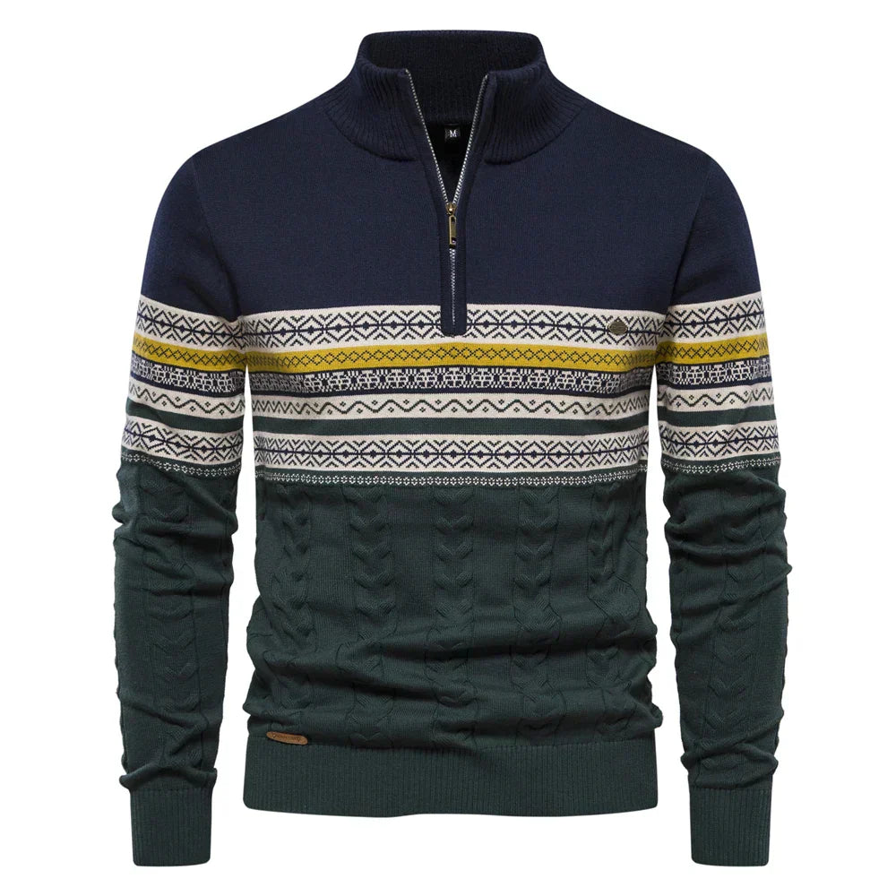 Retro Trui Heren Uniek Patroon Comfortabel Design