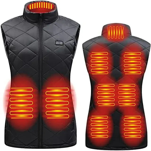 Dames Thermisch Vest USB Verwarmd Infrarood Winterjas - Velinix