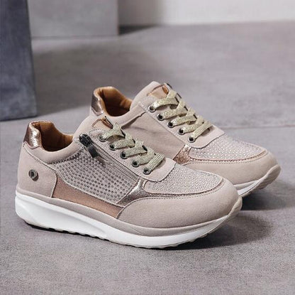 Wanderschoenen Dames Wildleder Ergonomisch Comfortabel - Velinix