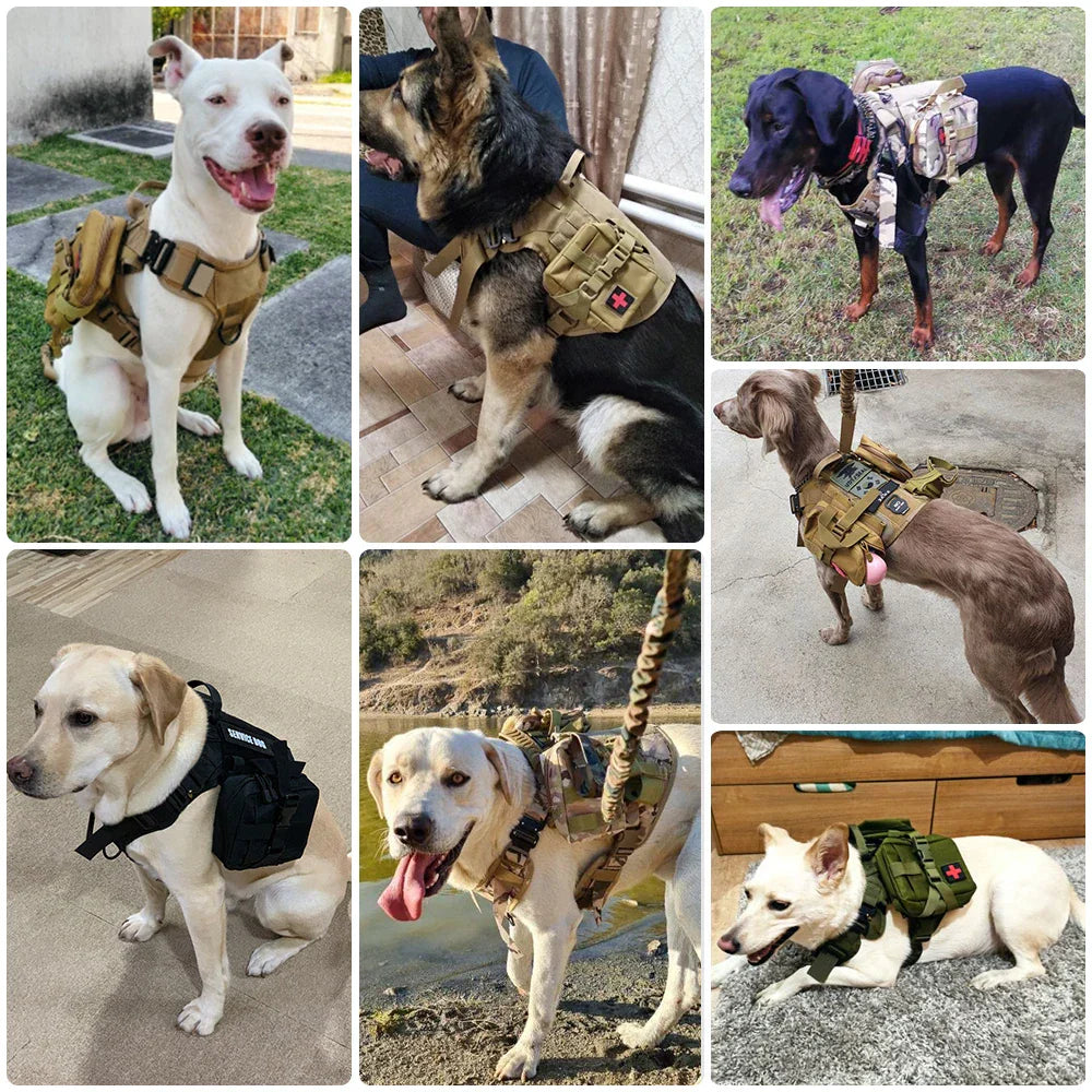 Tactische Honden Tuig met Riem voor Grote Honden