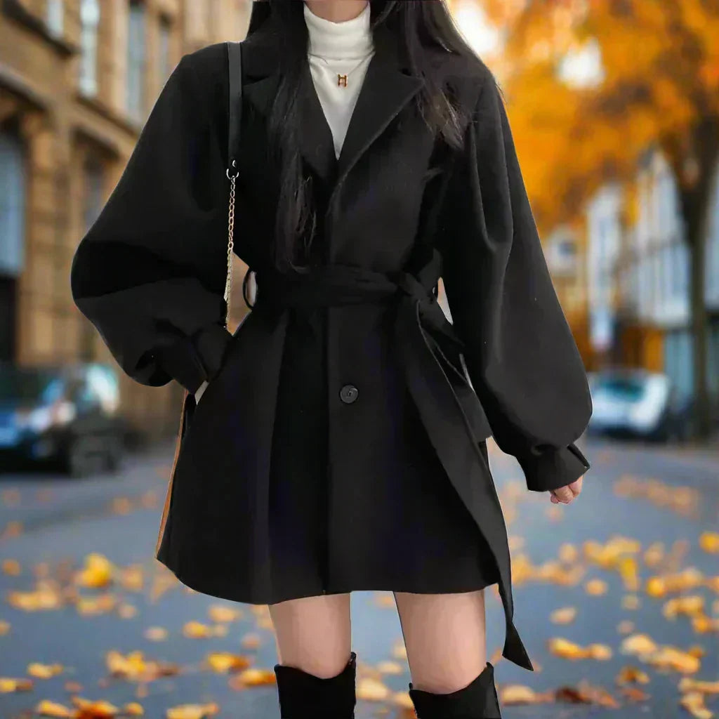 Dames Trenchcoat Lang met Riem - Elegant en Tijdloos