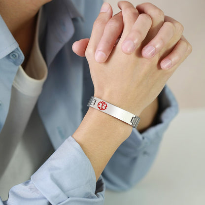 MediBand Armband met Spraakfunctie voor Noodgevallen Persoonlijk Maakbaar