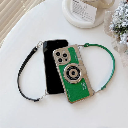 Retro Telefoonhoesje voor iPhone Vintage Camera Design