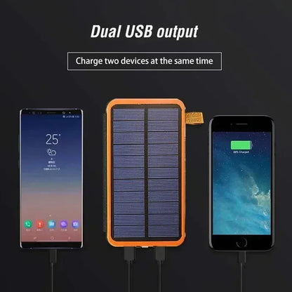 Zonne-energie Powerbank 20.000mAh Noodstroom Back-up