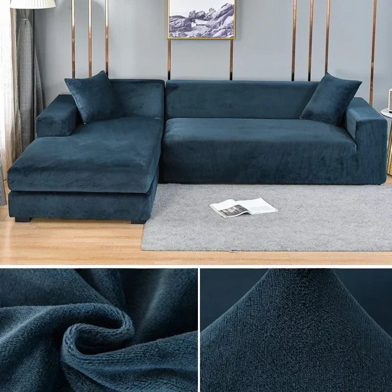 Bankhoes Fluwelen Stretch Antislip voor Thuis