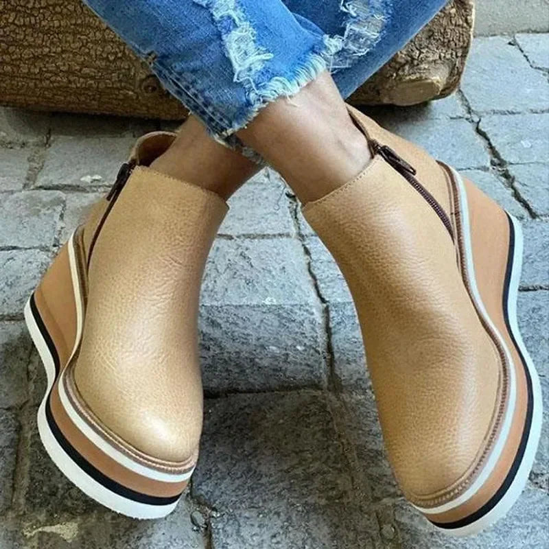 Dameslaarzen Hoge Hakken Cowboy Stijl Winter