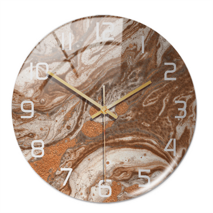 Marmeren Wandklok Stil Modern Design