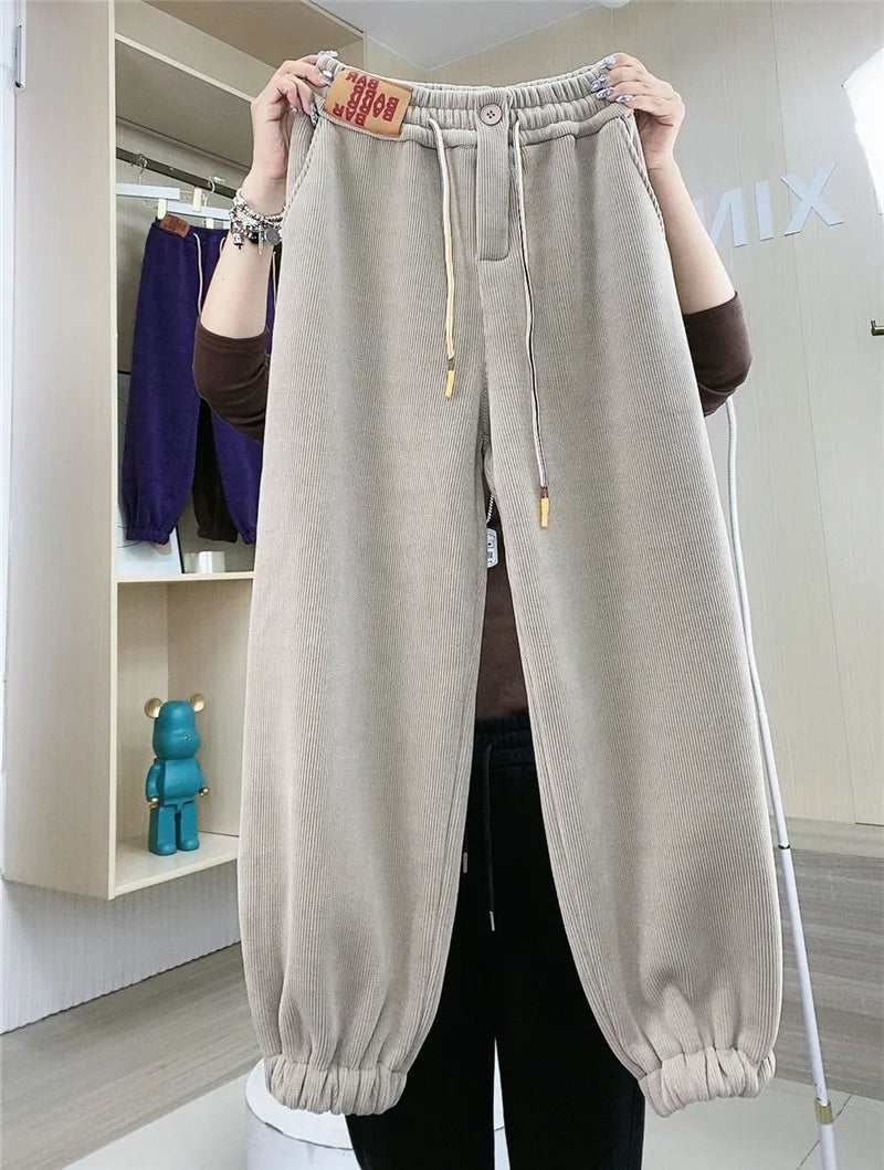 Warme Joggingbroek met Pluche Voering Casual Dames