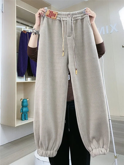 Warme Joggingbroek met Pluche Voering Casual Dames