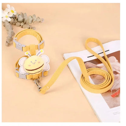 Kattentuigje met Leash en Halsband Bee Ontwerp