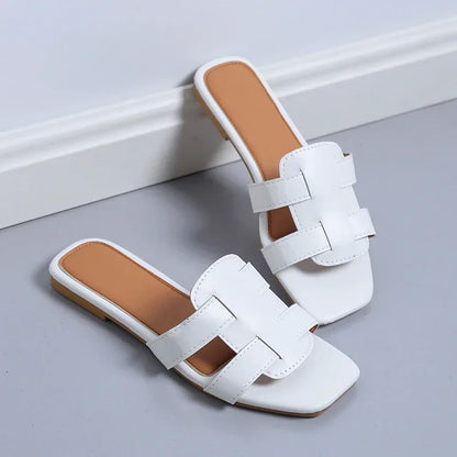 Zachte Latex Sandalen met Open Vamp Design