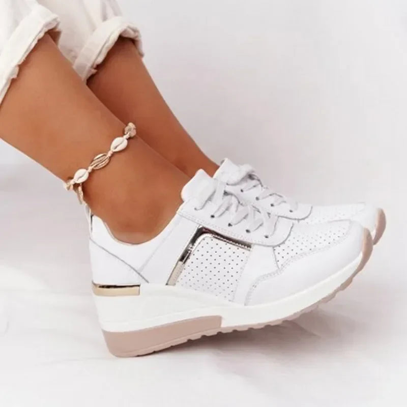 Dames Sneakers Comfortabel met Hak voor Buiten