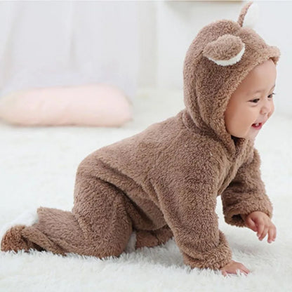Baby Rompertjes Fleece Warm voor Pasgeborenen