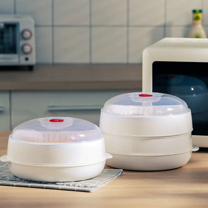 Stoompan Luxe voor Broodjes en Dumplings met Veilige Deksel
