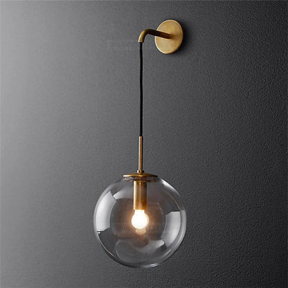 Retro Glazen Bolarmatuur | Warme Sfeerlamp Modern Design - Velinix