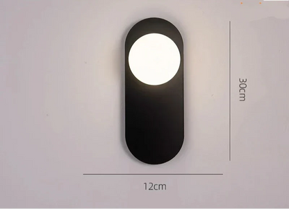 Ovale LED Muurlamp Dimbaar voor Slaapkamer en Hal