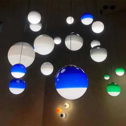 LED Hanglamp Glazen Koepel Modern Design Kleurverloop