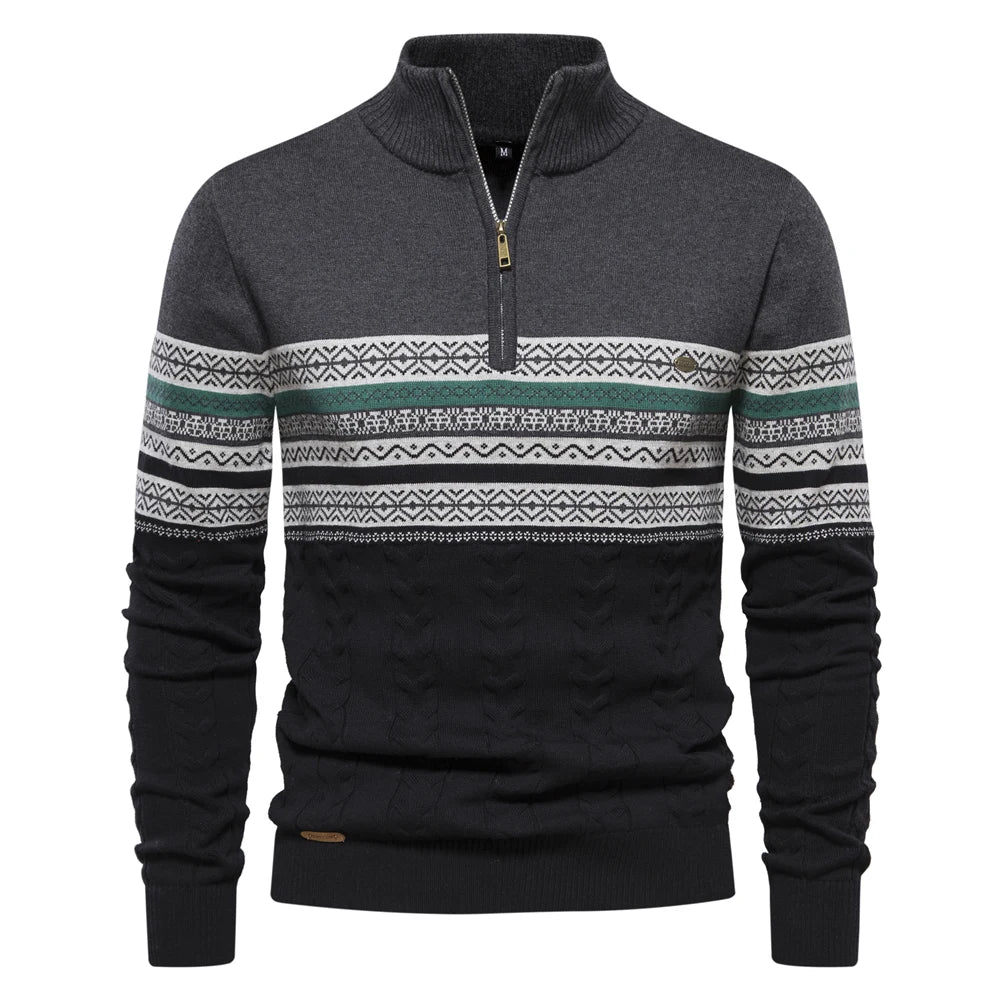 Retro Trui Heren Uniek Patroon Comfortabel Design